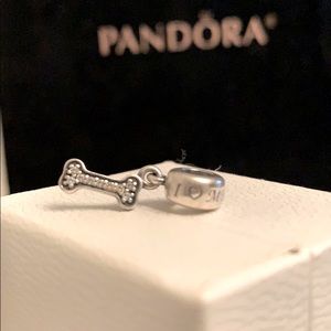 PANDORA 🐾 Dog Bone Pendant Charm 🐾